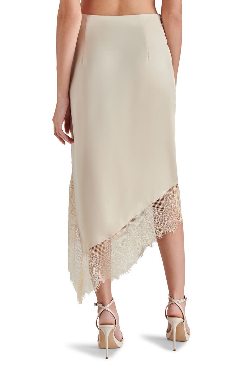 Steve Madden Carrie Anne Satin & Lace Skirt, Alternate, color, 
