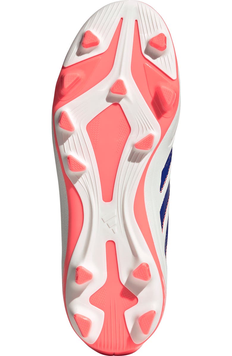 adidas Kids' Copa Pure 3 Club Soccer Cleat, Alternate, color, Off White/ Blue/ Coral