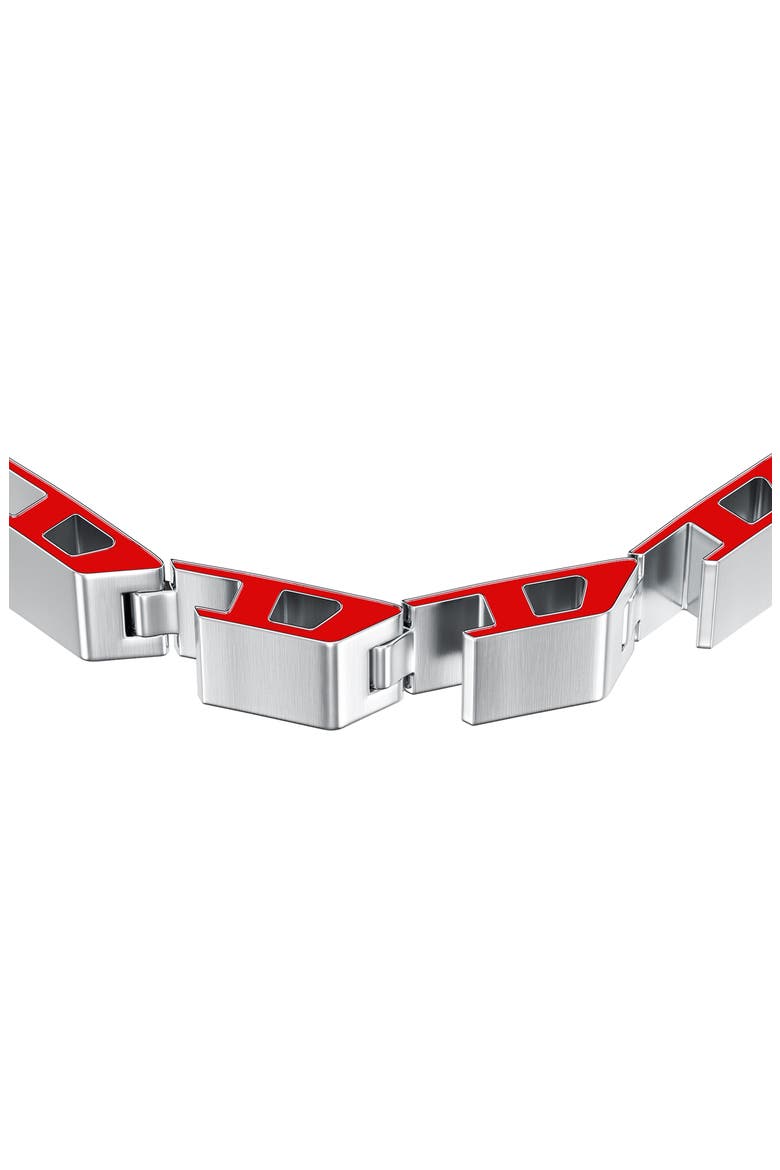 Logo Link Bracelet, Alternate, color, SILVER