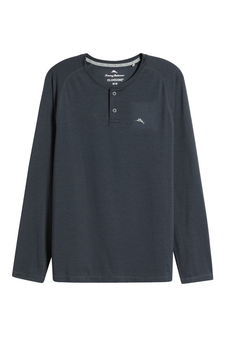 Sandrunner IslandZone® Long Sleeve Jersey Henley, Alternate, color, COAL