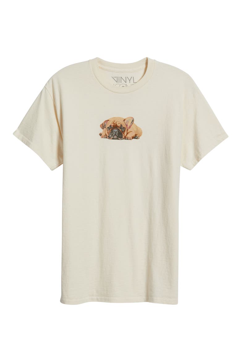 Puppy Cotton Graphic T-Shirt, Alternate, color, MARSHMALLOW