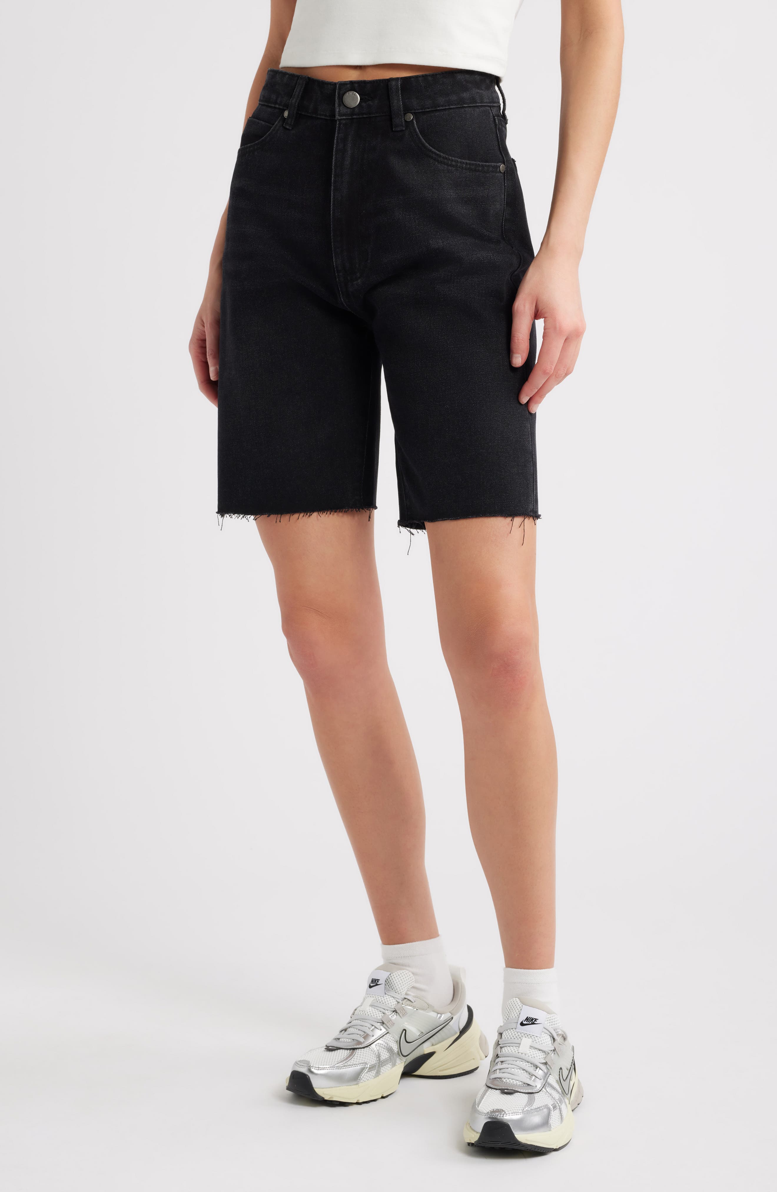 PTCL Mia High Waist Denim Bermuda Shorts