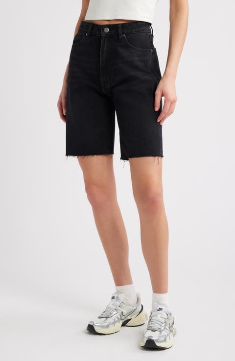 Mia High Waist Denim Bermuda Shorts