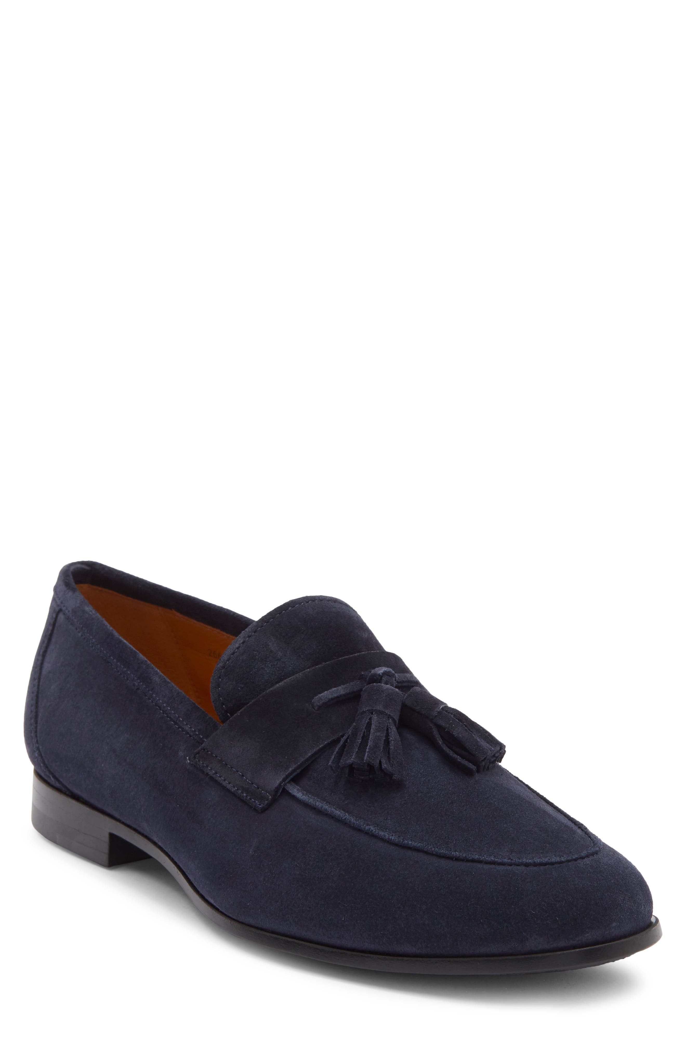 Tavarez Tassel Loafer, Main, color, NAVY SUEDE / NAVY