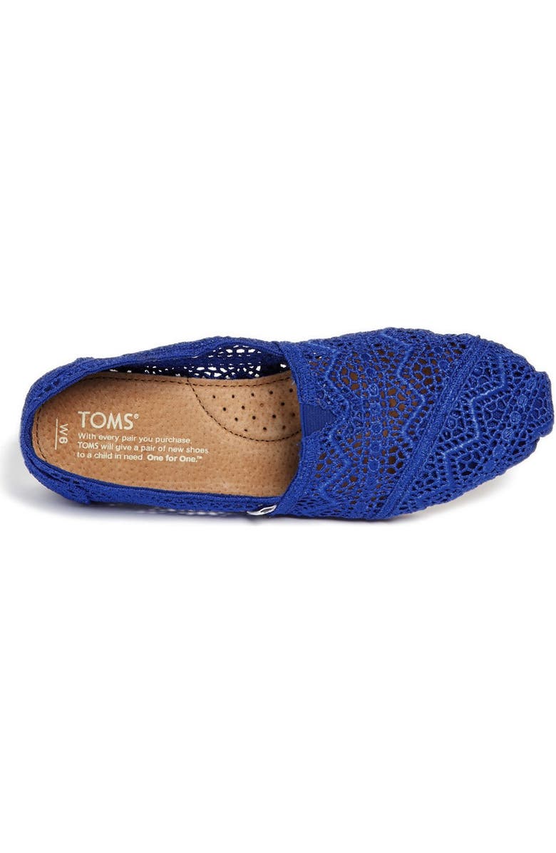 TOMS 'Classic' Crochet Slip-On, Alternate, color,