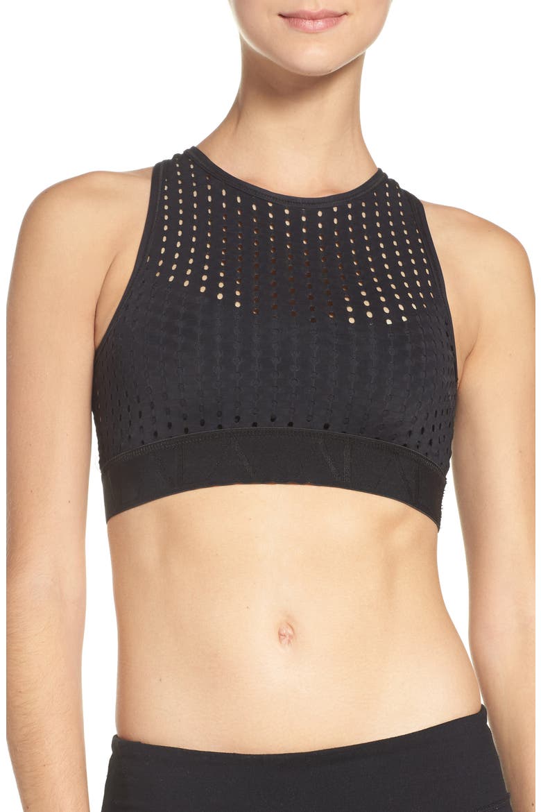 Sports Bra, Main, color, BLACK/ BLACK