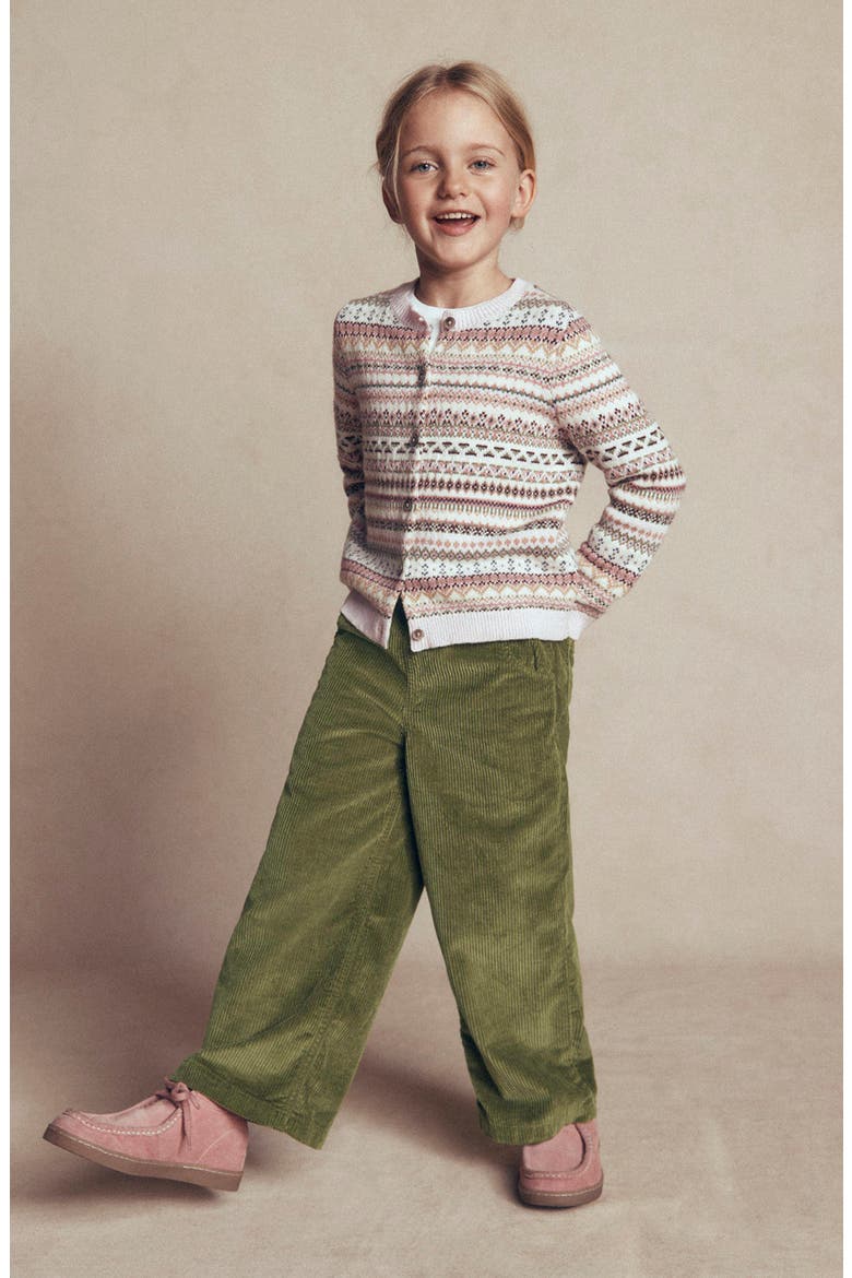 Kids' Drawstring Corduroy Straight Leg Pants, Alternate, color, OLIVE CORD