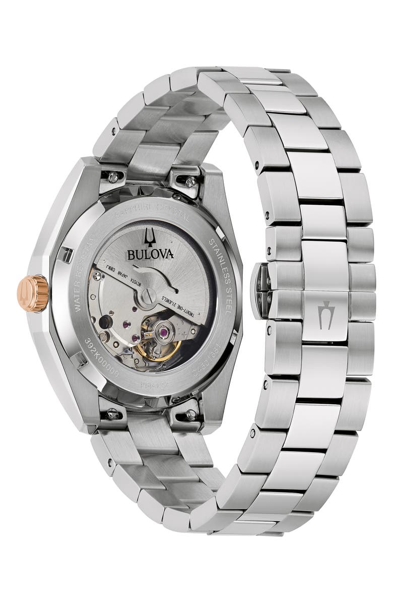 BULOVA Surveyor Bracelet Watch, 39mm, Alternate, color, Silver-Tone
