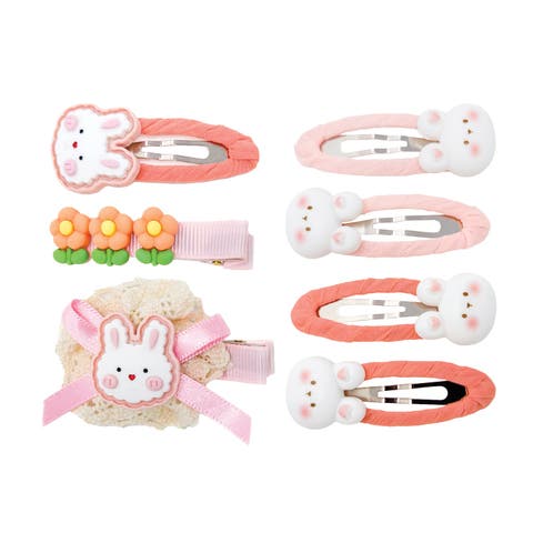 Bunny Hug Hair Clip Set of 7 Baby