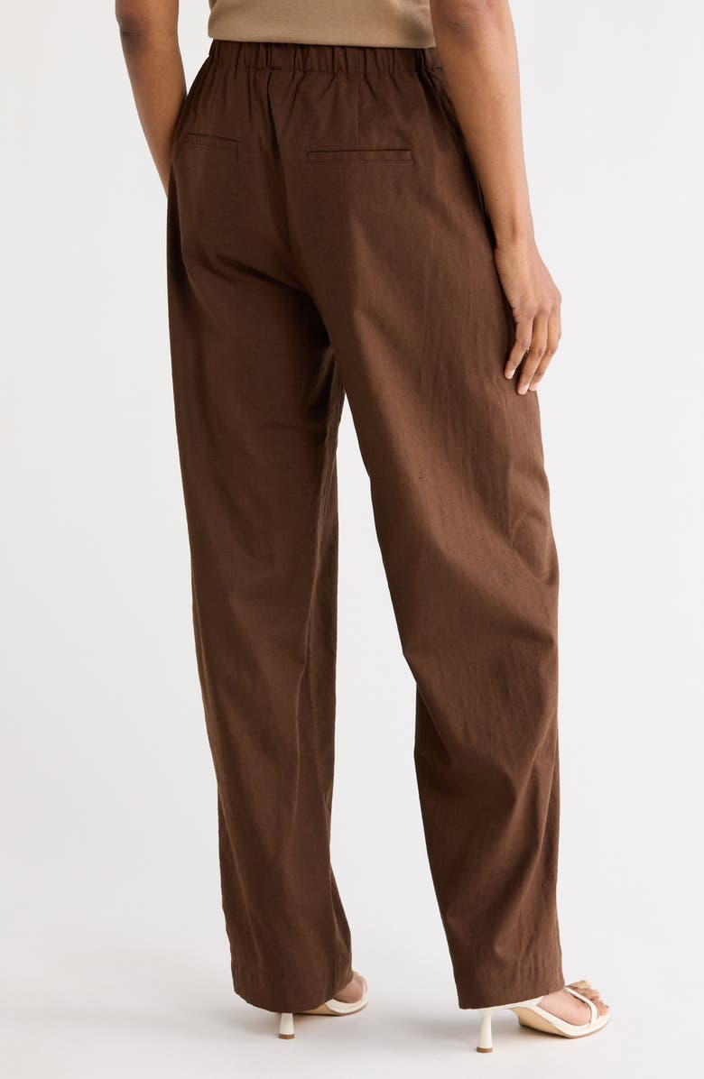 Vince Pleated Pull-On Pants, Alternate, color, Argan