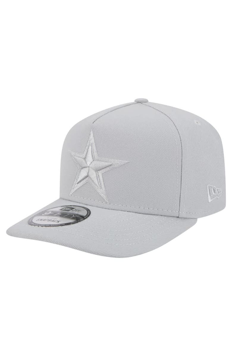 New Era Men's New Era Gray Dallas Cowboys Color Pack 9FIFTY Snapback Hat, Main, color,