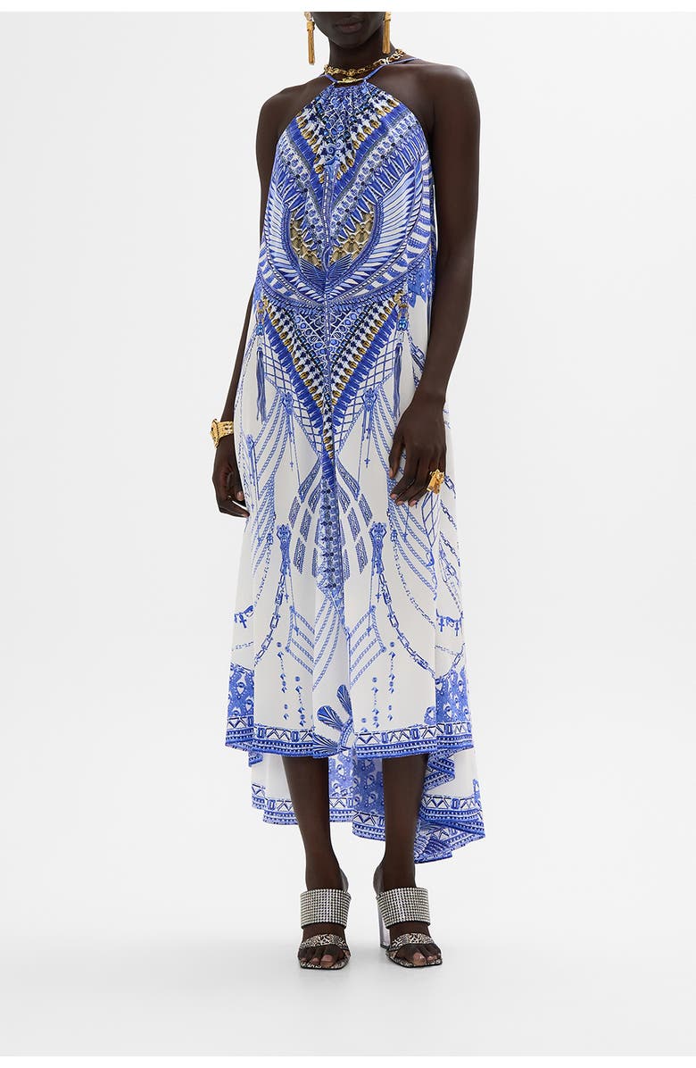 Camilla GATHER NECK HARDWARE MAXI DRESS DANCING WITH DAYLIGHT, Main, color, 