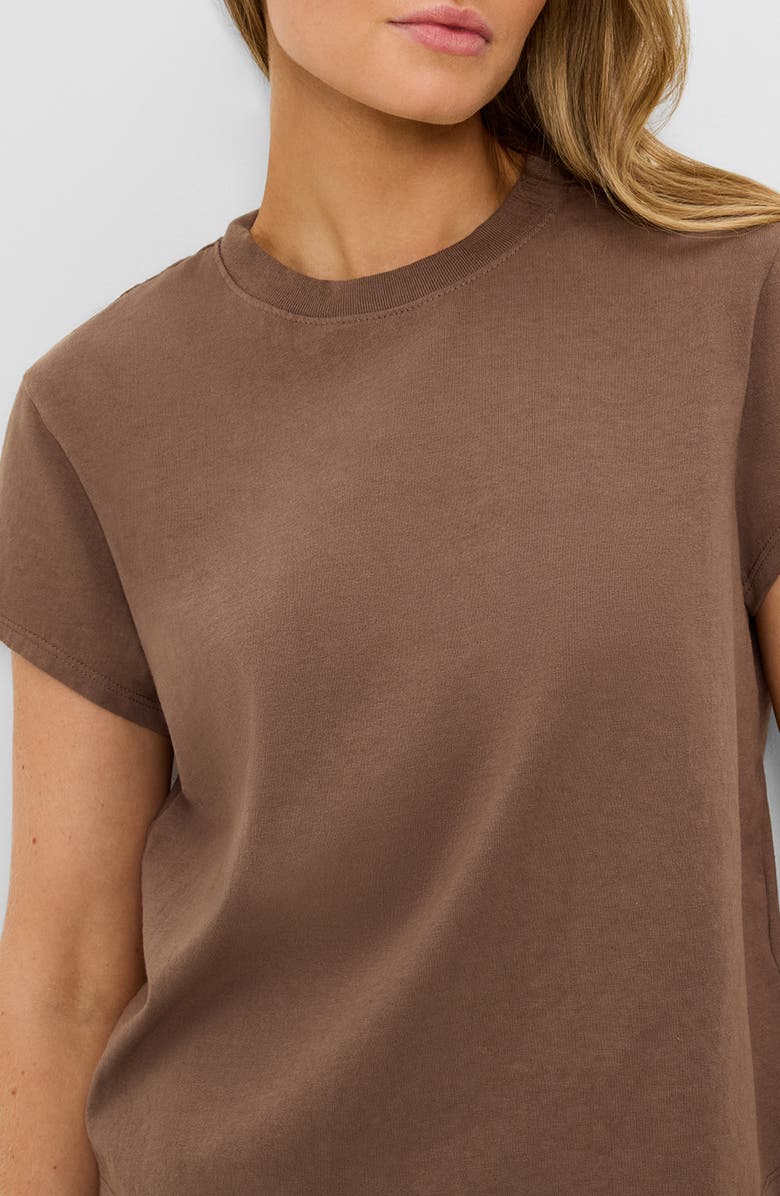 Michael Stars Solene Boxy Crewneck T-Shirt, Alternate, color, Quicksand