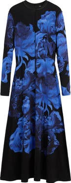Desigual Floral Print Long Sleeve Dress