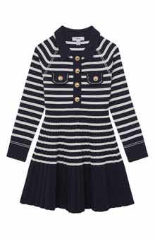 Kids' Sapna Pleated Sweater Shirtdress