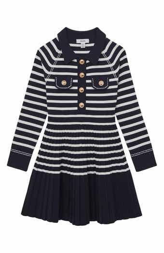 Kids' Sapna Pleated Sweater Shirtdress
