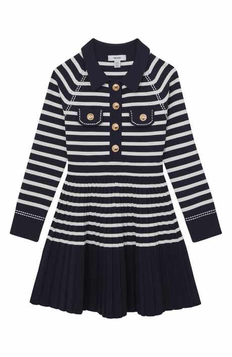 Kids' Sapna Pleated Sweater Shirtdress