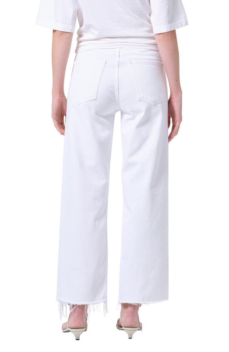 AGOLDE Ren High Waist Wide Leg Jeans, Alternate, color, Marshmallow White