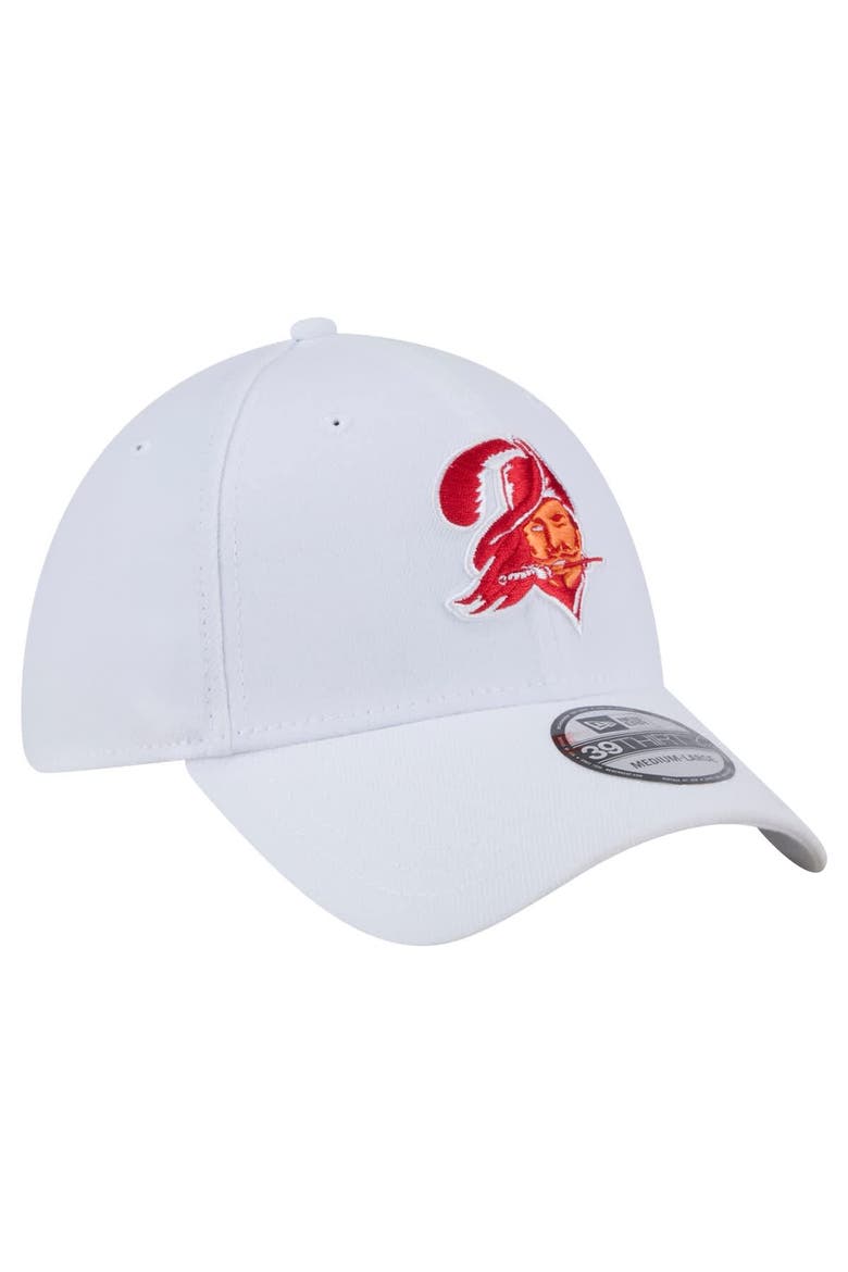 Men's New Era White Tampa Bay Buccaneers Throwback 39THIRTY Flex Hat, Alternate, color, White