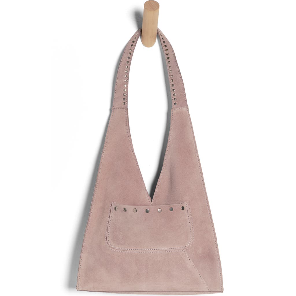 Free People Soho Stud Suede Shoulder Bag In Purple