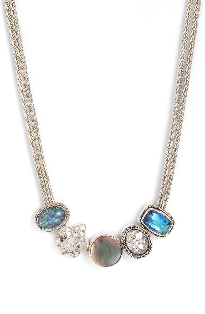 Lori Bonn Semiprecious Stone Slider Charm, Alternate, color, 