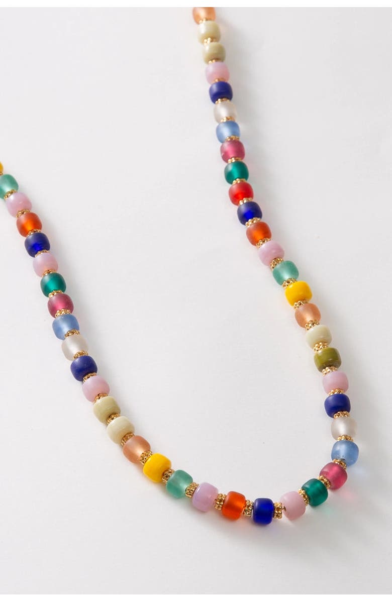 Noonday Collection Glass Confetti Necklace, Main, color, Multi