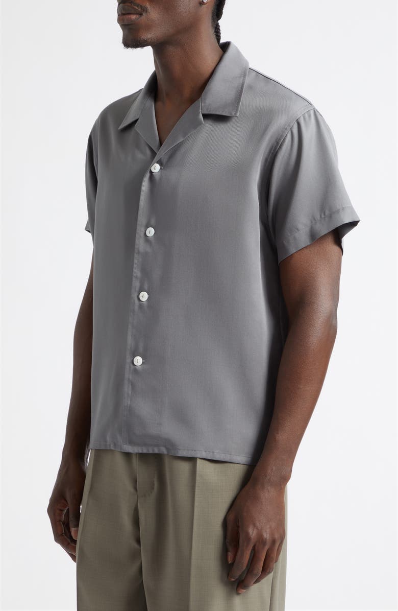 Second Layer Avenue Camp Shirt, Alternate, color, Gray
