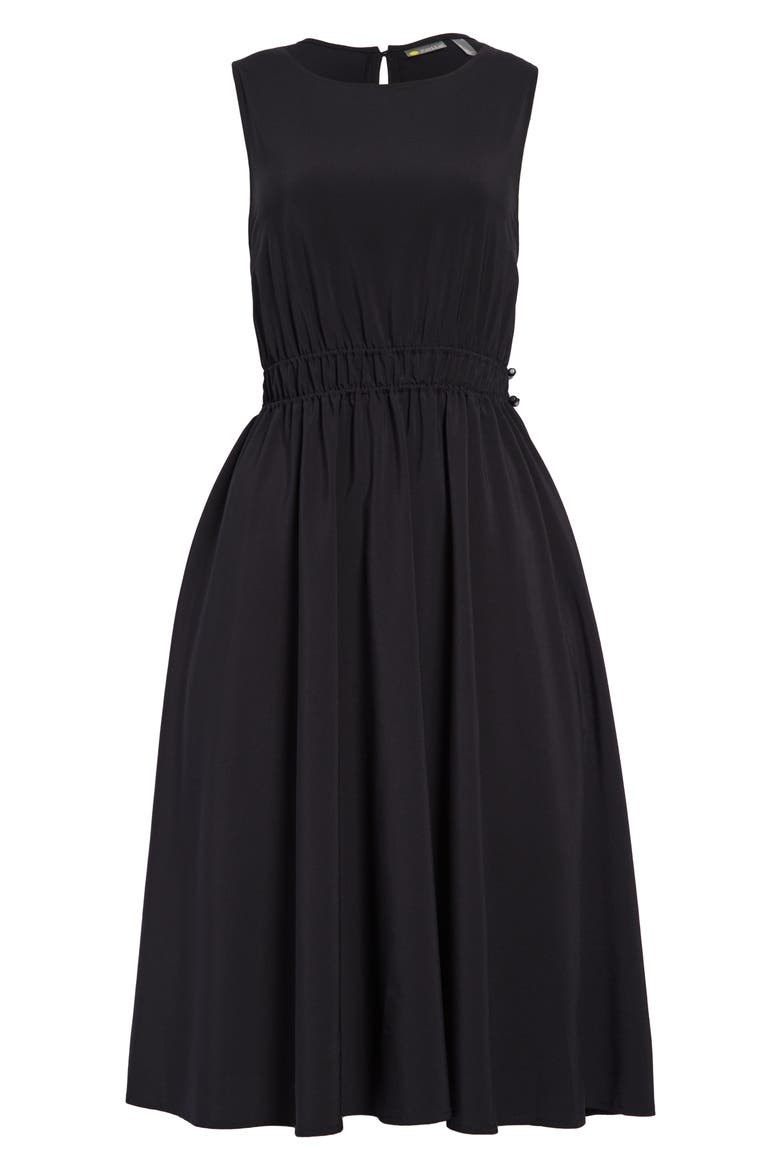 Rosie Sleeveless Woven Dress, Main, color, BLACK