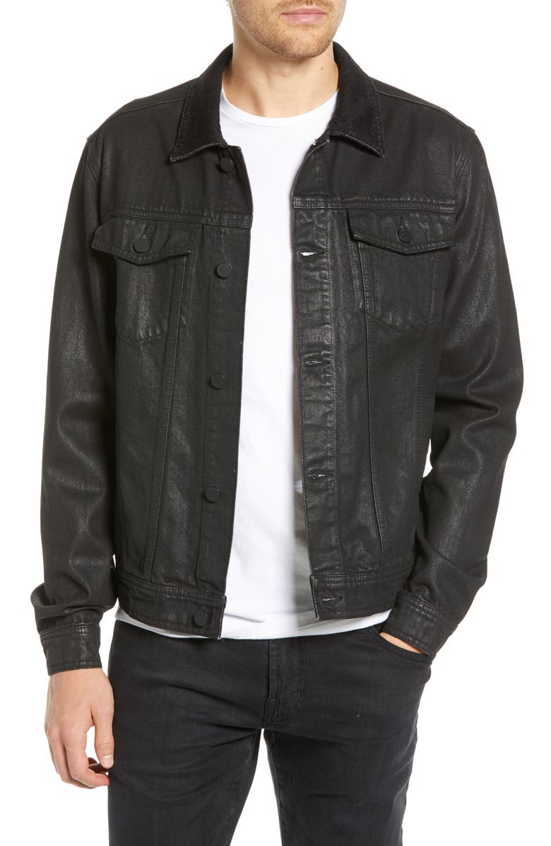BLANKNYC Coated Denim Jacket, Main, color, 