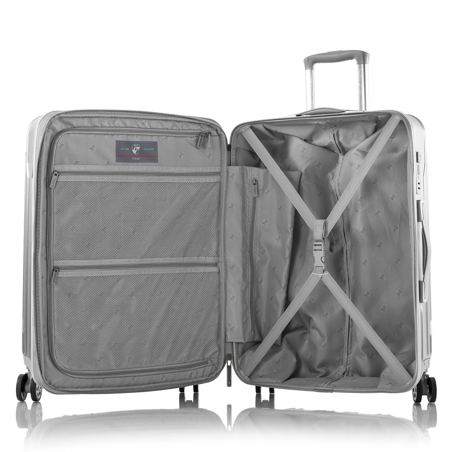 Heys Xtrak 26 Inch Luggage, Alternate, color, Silver