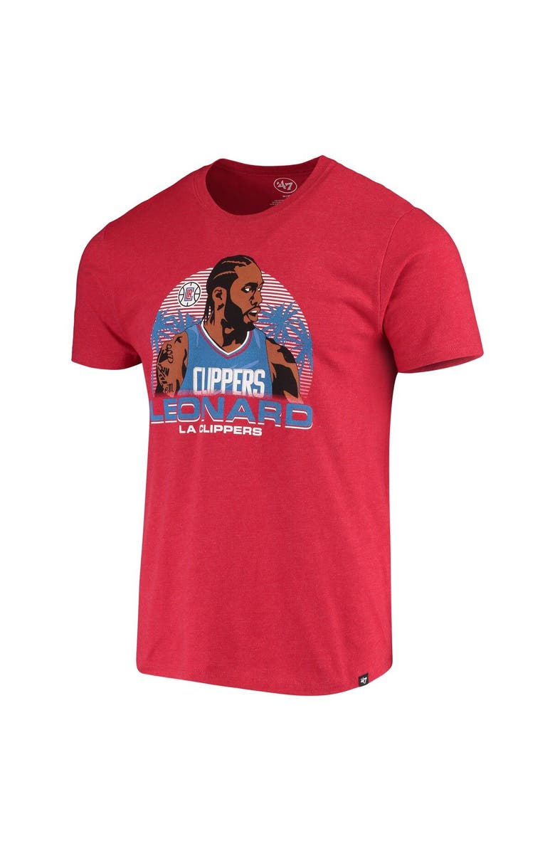 '47 Men's Kawhi Leonard Red LA Clippers Player Graphic T-Shirt, Alternate, color, Red