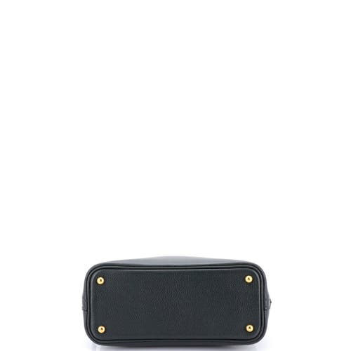 Pre-owned Hermes Hermes Bolide 1923 Bag Evercolor Mini In Green