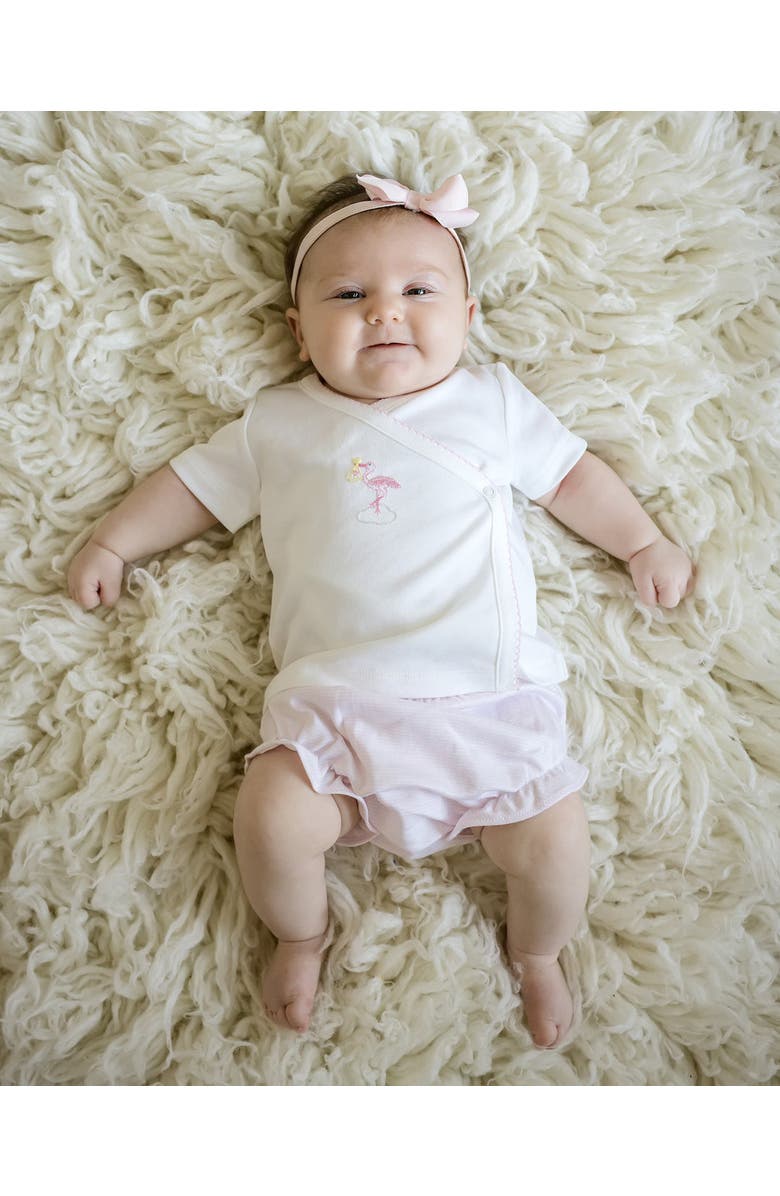 Cuclie Just Delivered Diaper Set, Alternate, color, White & Pink