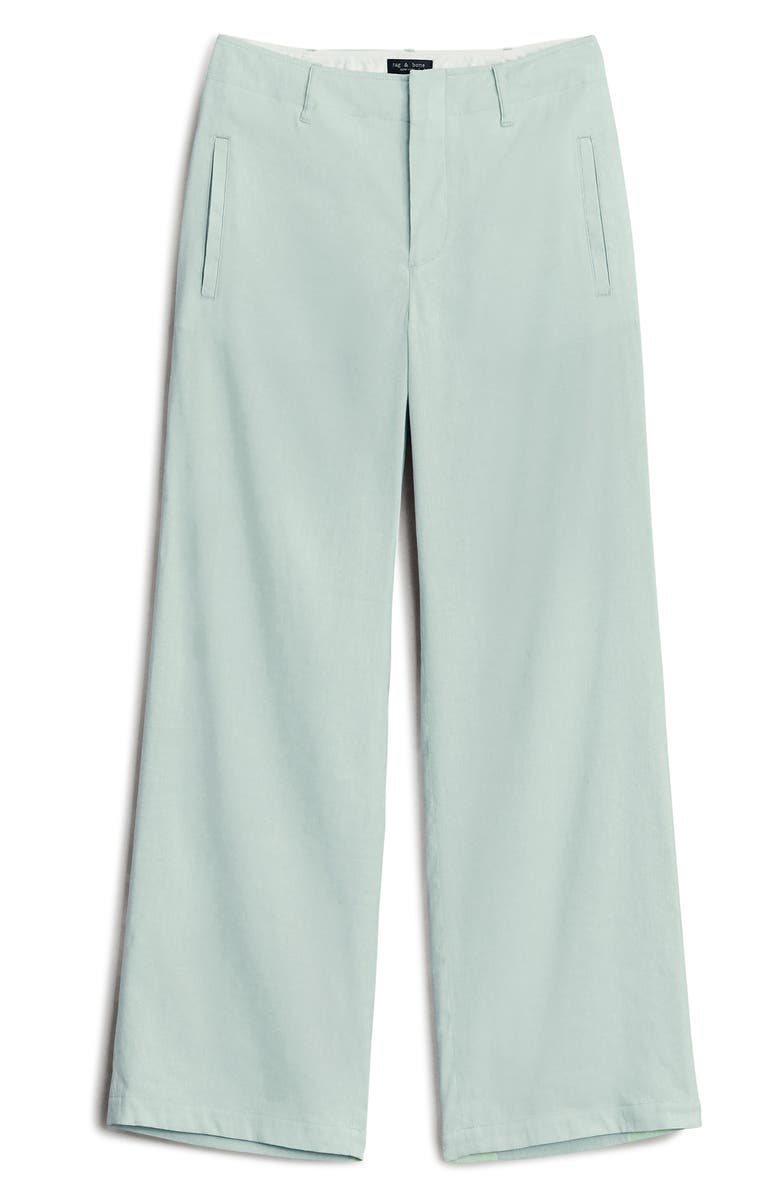 rag & bone Dylan Crop Linen Blend Trousers, Alternate, color, 