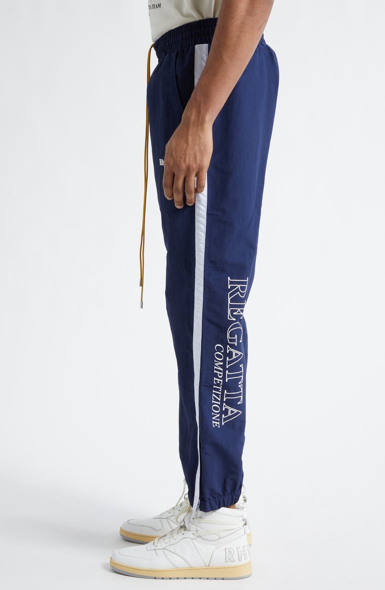 Rhude Sailing Competition Joggers, Alternate, color, Navy/ White