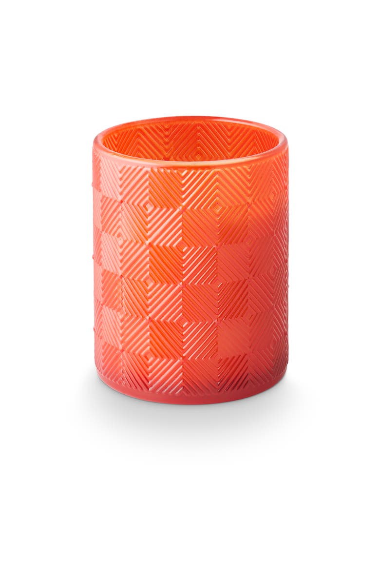 Sun Terrace Guava Ginger Textured Glass Candle, 469g, Main, color, Orange