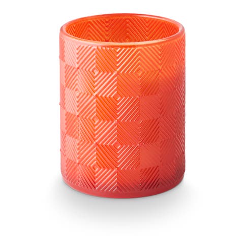 Sun Terrace Guava Ginger Textured Glass Candle, 469g