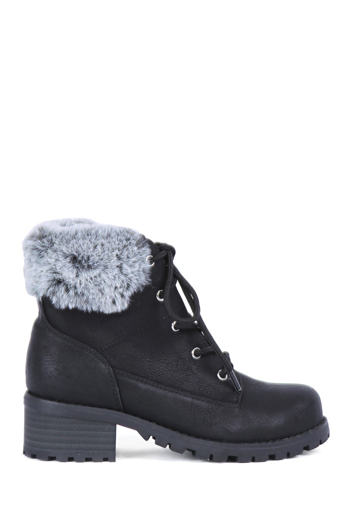 DV by Dolce Vita Rei Faux Fur Lined Combat Boot, Alternate, color, 