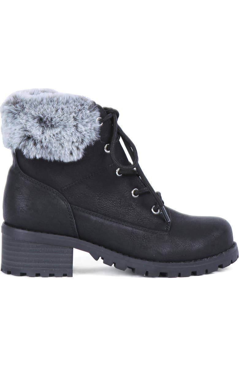 DV by Dolce Vita Rei Faux Fur Lined Combat Boot, Alternate, color,