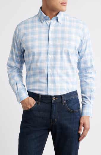 Peter Millar Plaid Stretch Button-Down Sport Shirt