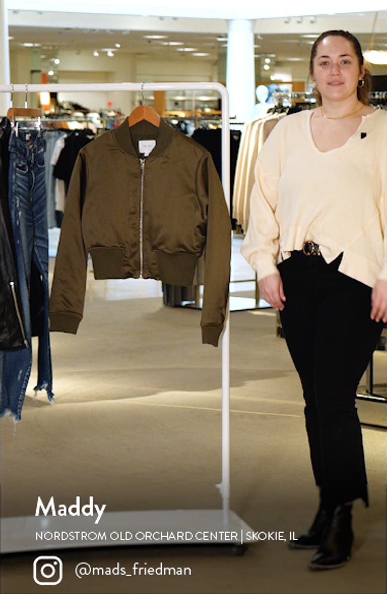 Crop Bomber Jacket, sales video thumbnail