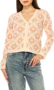 A COLLECTIVE STORY Crochet Knit Button Front Cardigan