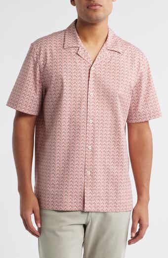 Bugatchi Cole OoohCotton® Geo Print Camp Shirt