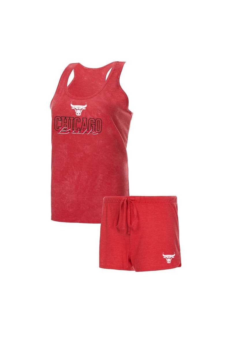 Women's Concepts Sport Red Chicago Bulls Billboard Racerback Tank Top & Shorts Sleep Set, Alternate, color, Red
