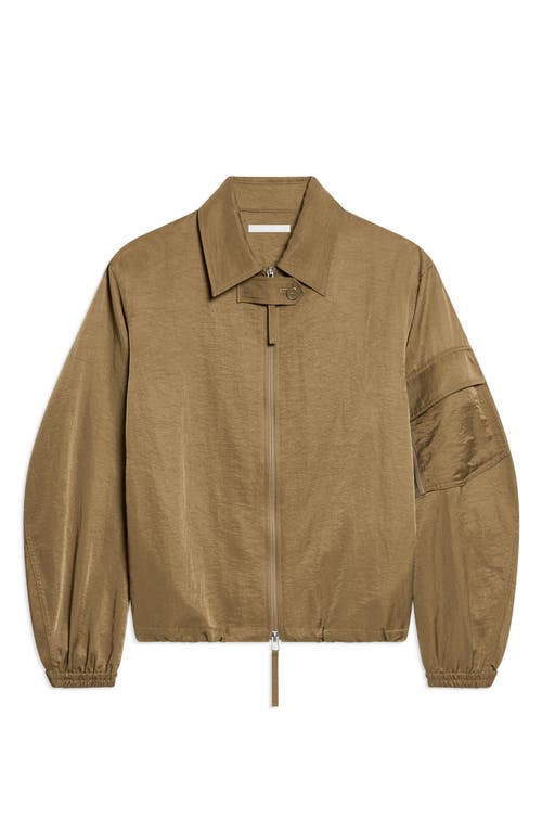 Helmut Lang Creased Ma1 Bomber Jacket In Cognac