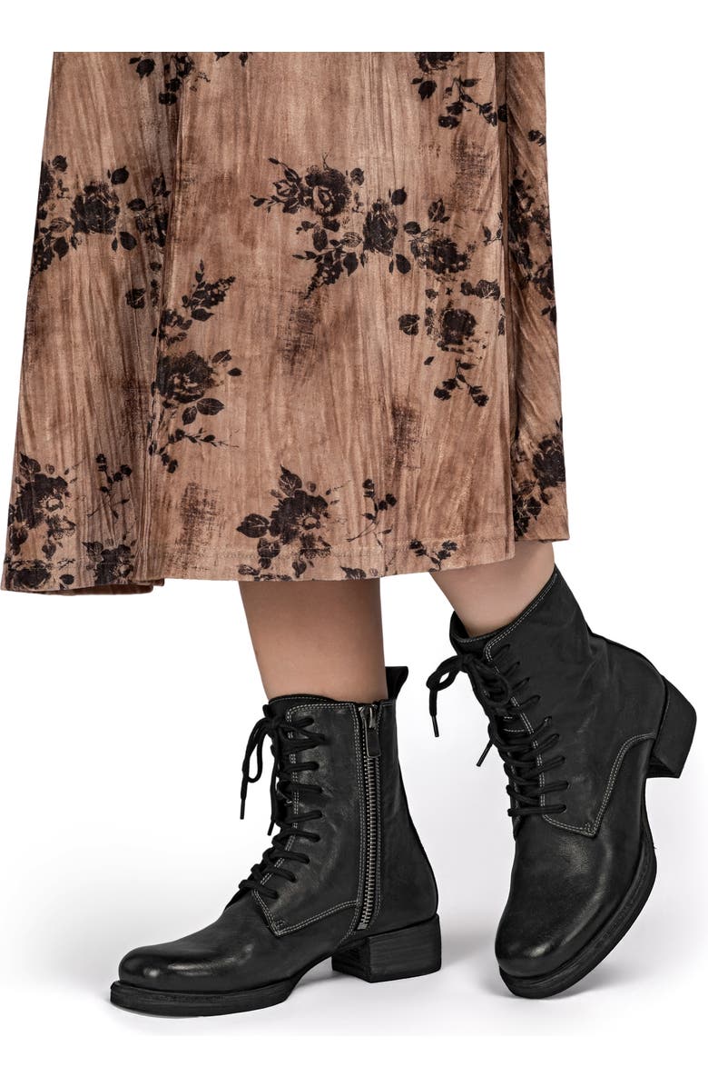 OLD TREND Heritage Genuine Leather Refined Lace Up Ankle Boot, Alternate, color, Black