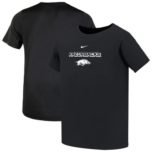 Nike Big Boys And Girls Black Arkansas Razorbacks Legend Performance T-shirt In Black
