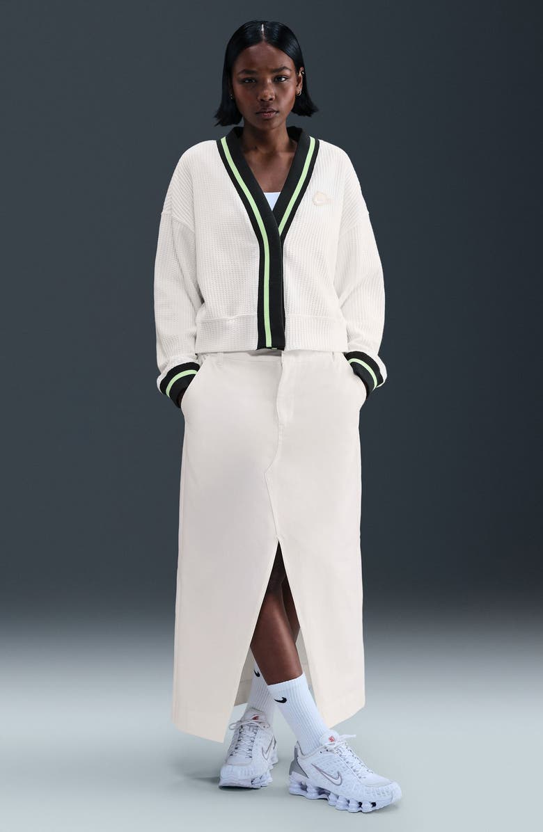 Nike Prep Waffle Stitch Cardigan, Alternate, color, 133 Sail