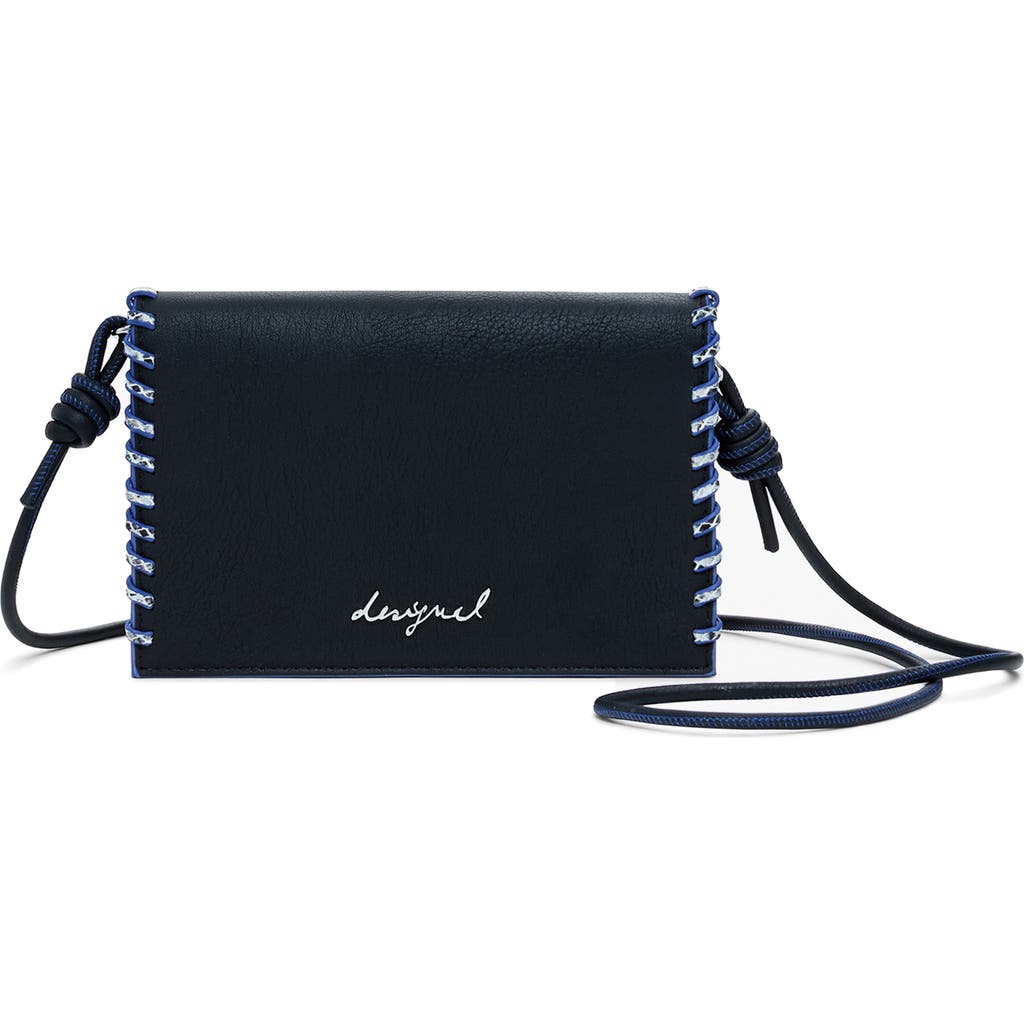 Desigual Faux Leather Crossbody Bag In Black