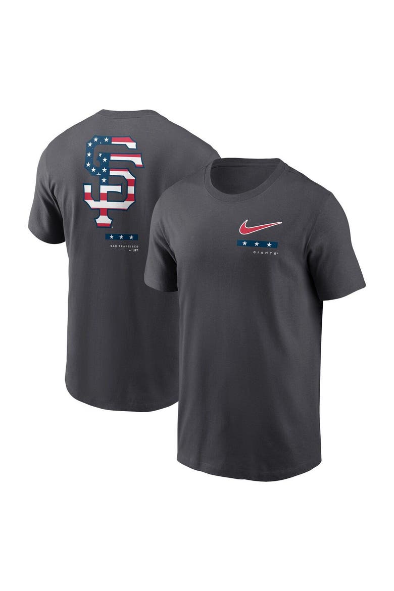 Men's Nike Anthracite San Francisco Giants Americana T-Shirt, Main, color, Anthracite